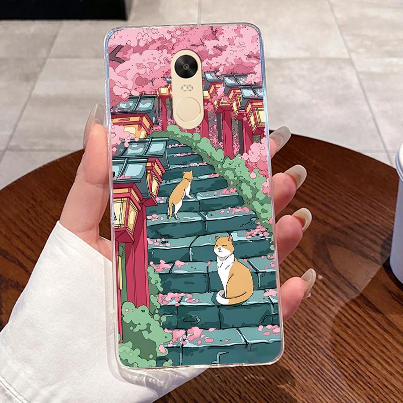 Casing For Xiaomi Redmi Note 4 Note 4x Capa Coque Clear Silicone Jelly Soft TPU Back Cover Cute Rabbit Cat Dinasaur Phone Case