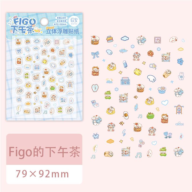 Kawaii Cartoon Animal Mini Die-cutting Stickers DIY Handbook Decoration Scrapbook Diary Album Phone Case Computer School Station