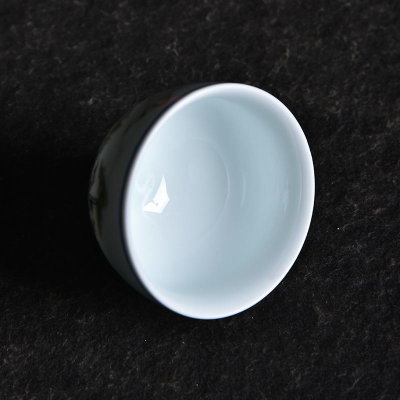 Hand-painted Ceramic Tea Cup Master Cup Single Cup Household Kung Fu Tea Set Small Cup Blue and White Underglaze Color Tea Bowl