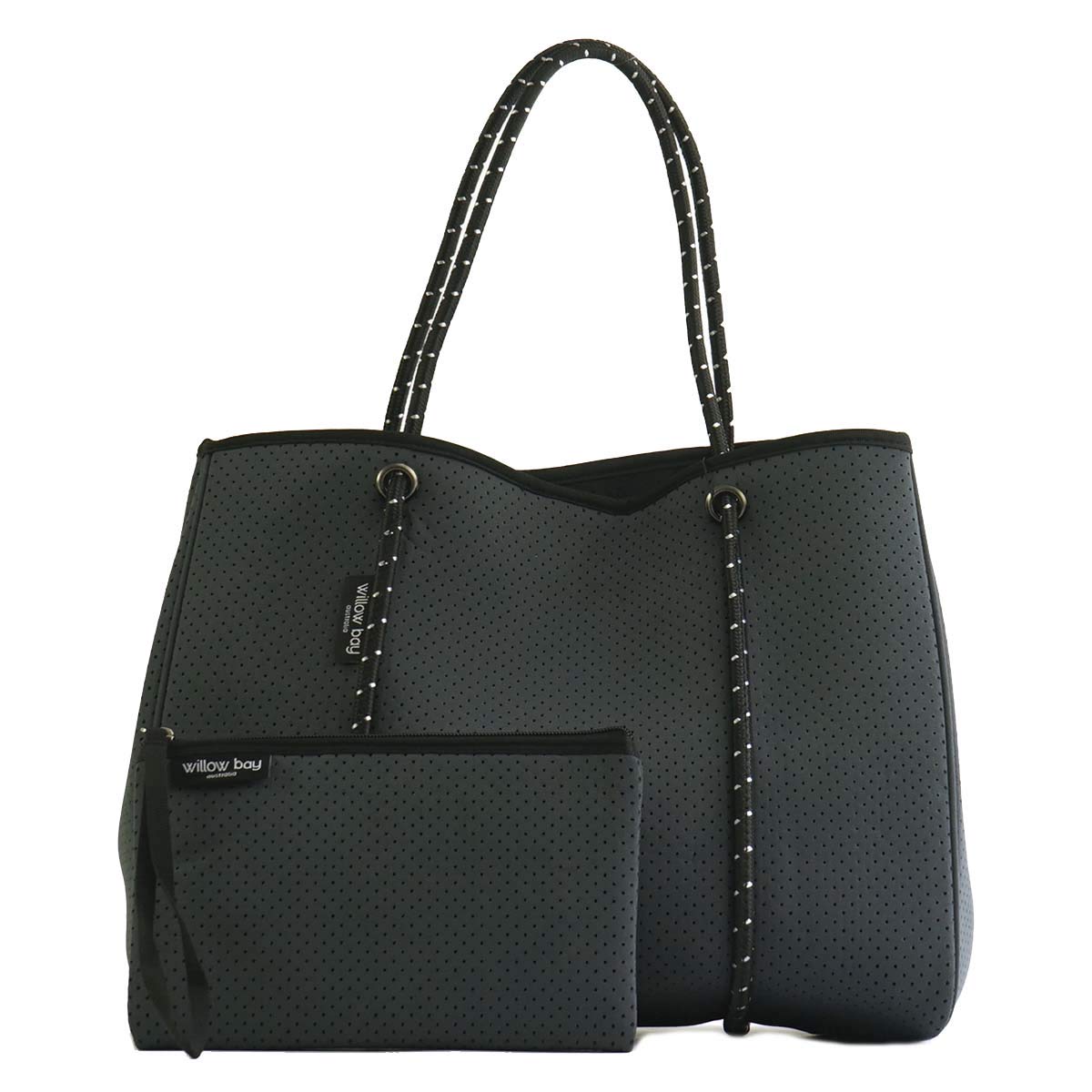 

Willow Bay Tote Bag Willow Bay Neoprene Charcoal 1002 DAYDREAMER CHARCOAL