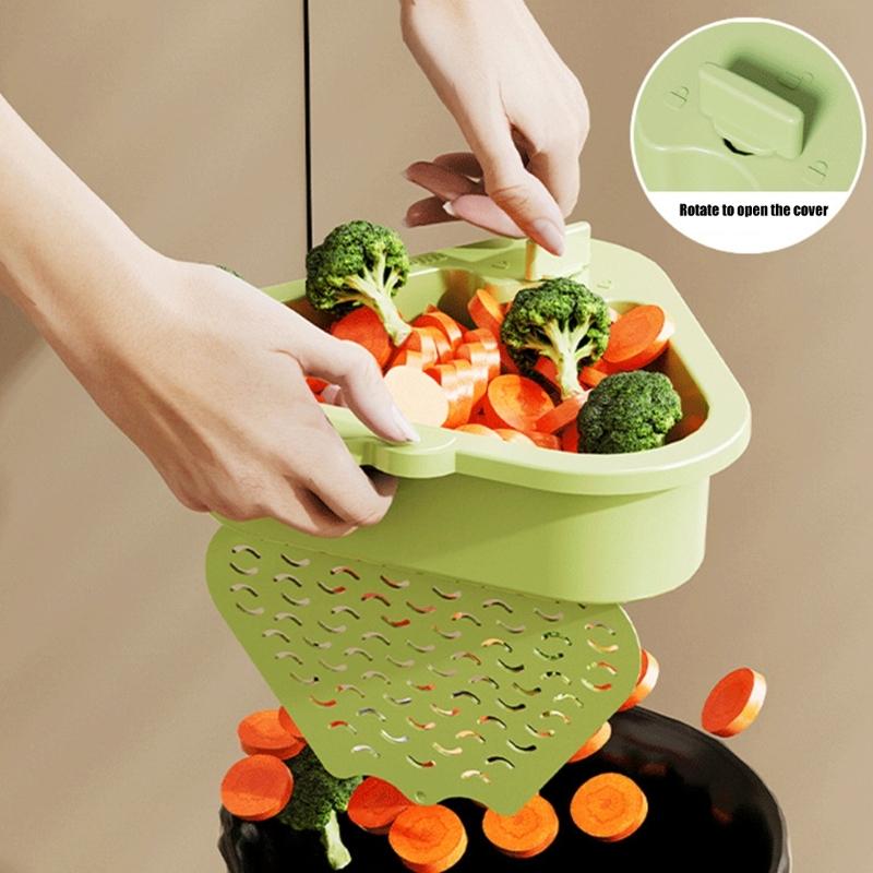 Durable Plastic Corners Strainer With Double Compartment Design For Efficient Sink Filtration And Storage