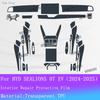 For BYD SEALIONS 07 EV Full set interior Film Gear Panel PPF Transparent Protection Sticker Navigation screen Anti-scratch Films