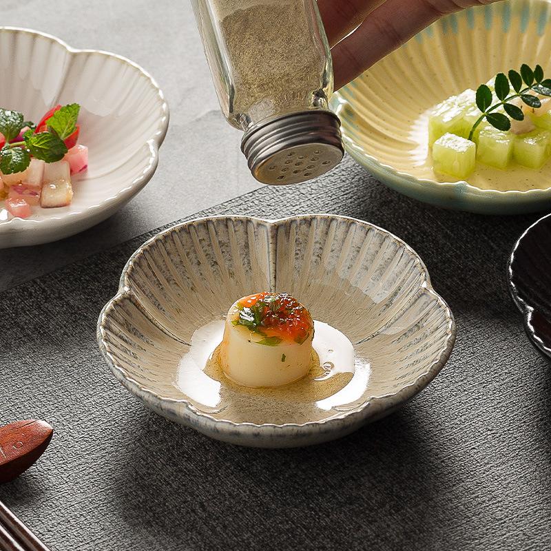 Retro Large Taste Plate New Restaurant Seasoning Plate Household Hot Pot Dipping Plate Sauce Oil Plate Restaurant Cold Dish