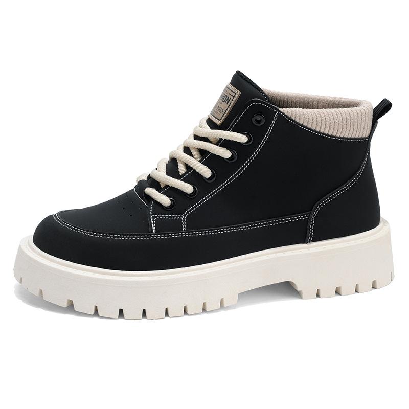 Martin Boots Herren Herbst neue vielseitige Schuhe schmutzabweisend atmungsaktiv stoßdämpfend High-Top Freizeitschuhe