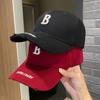 Alphabet Baseball Cap Women'S Hat Hard Top Wide Brim Big Head Circumference Cap Men'S Sun Protection Visor Thin