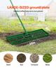 Lawn Leveling Rake, 36"x10" Level Lawn Tool, Heavy-duty Lawn Leveler with 78" Steel Extended Handle, Yard Leveling Rake Suit for Garden, Golf Lawn,