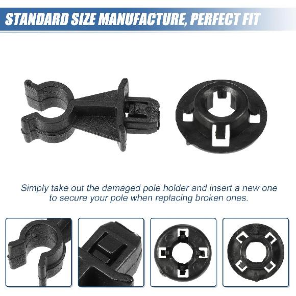 ACROPIX Hood Prop Rod Holder Hood Clips Hood Rod Clip Fit for Nissan Pathfinder R51 2005-2012 for Nissan Xterra 2005-2013 No.657732J000/65722EB300 -