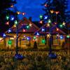 Outdoor Solar LED Cherry Blossom String Lights - Decorative Colored Lights for Courtyard and Holiday Atmosphere