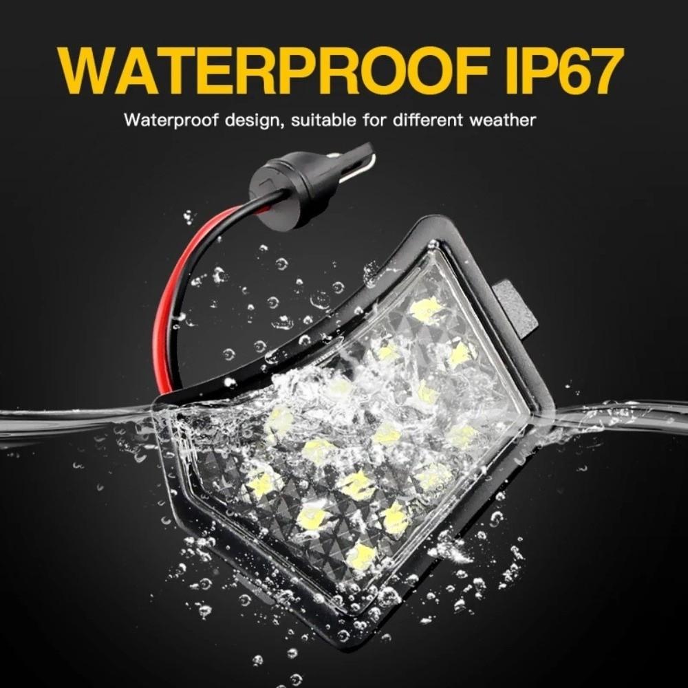 2Pcs White Light LED Welcome Lamp for Suitable for Volvo S60 S80 V50 V70 XC70 XC90 Jaguar XJ