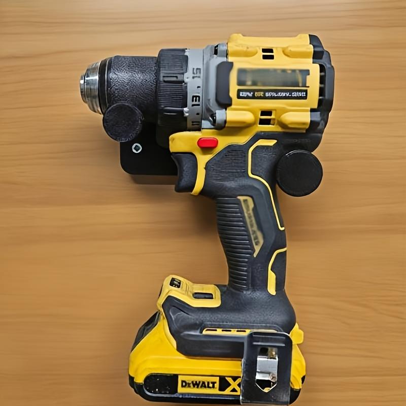 1Pc Wall Mount Drill Storage Bracket Power Tool Holder Space Saving Organizer For Garage Workshop (Screws Not Included)