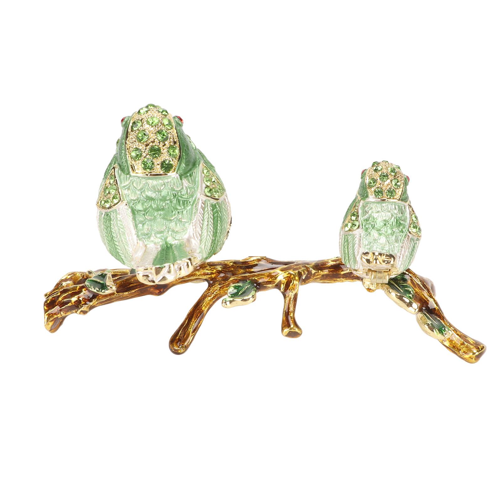 

Шкатулки для мелочей Яркие Изысканные Детали Зеленая Расписная Эмаль Органайзеры для Ювелирных Изделий для Праздника