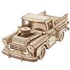 Ugears Lumberjack Pickup Truck 70171 Wooden Puzzle, Crafts & Model Building Kit, No Glue or Tools Required, for Adults and Kids