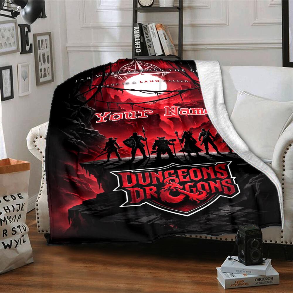 Custom 1pc Dungeons & Dragons: Series Blanket, Soft And Comfortable Blanket, Casual Warm, Camping Travel Blanket, Birthday Gift Q91251