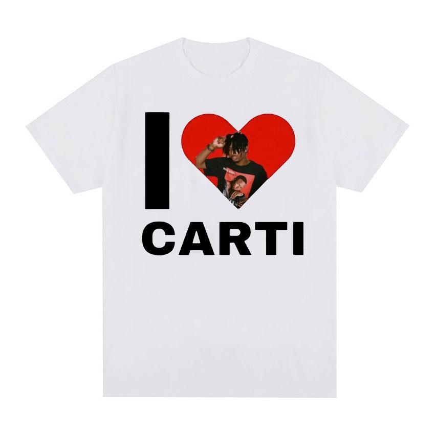 I Love Playboi Carti Rapper Graphic Tshirt Unisex Women Harajuku Y2k Short Sleeve Tshirt Male Hip Hop Oversized T Shirt Streetwear