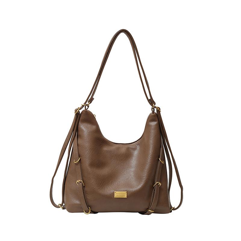 Retro Tragetasche Herbst neu trendige Mode Schulter Rücken große Kapazität multifunktionale Textur Pendler Umhängetasche