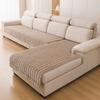 Plush Flannel Plaid Sofa Cushion Non-slip Couch Cushion Modern Seat Cushion  Living Room