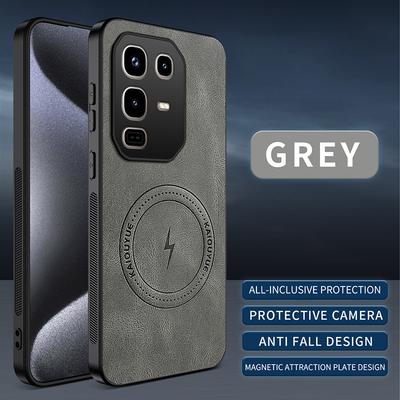 For Infinix Note 50 Luxury Soft Leather Phone Case For Infinix Note 50 Pro Plus Bumper Protection Shockproof Magnetic Cover