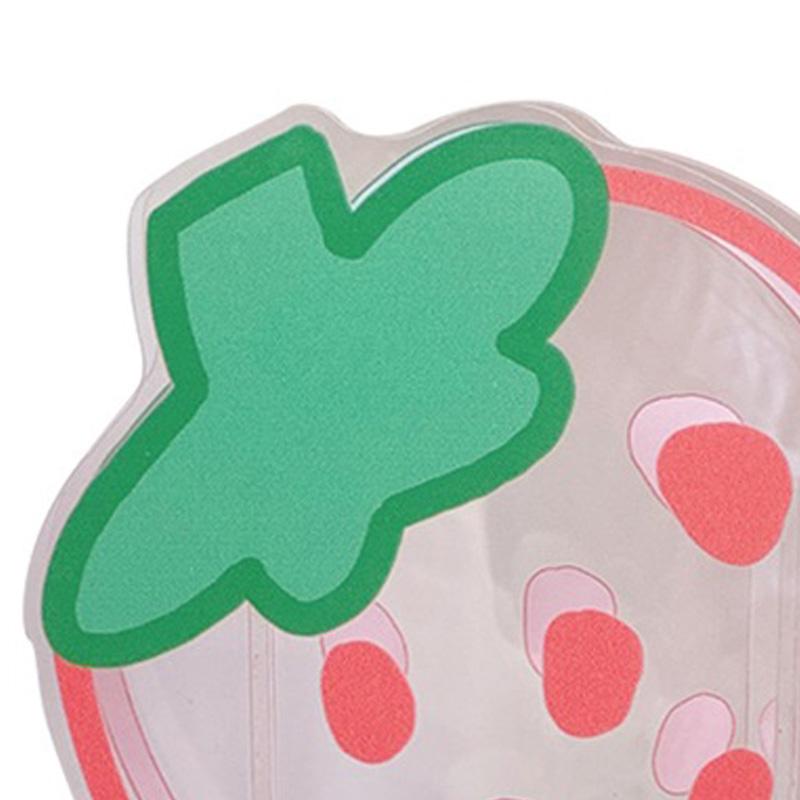 Transparent Pen Container Multifunctional Cute Cartoon Acrylic Makeup Brush Storage Case for Office Desk Makeup Table