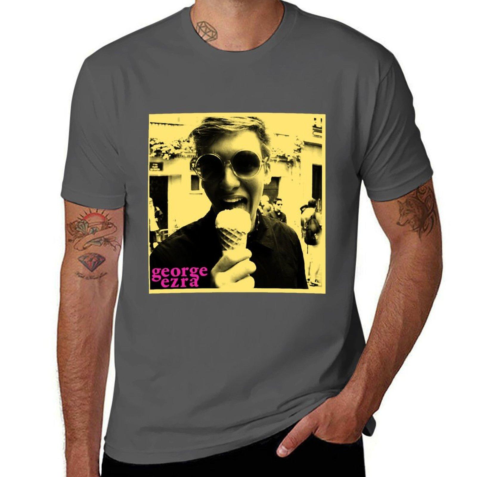 

Copy of did soGeorge Ezra world Tour T-Shirt cotton tshirt 100% t shirts for man cotton funny T-Shirt 4XL