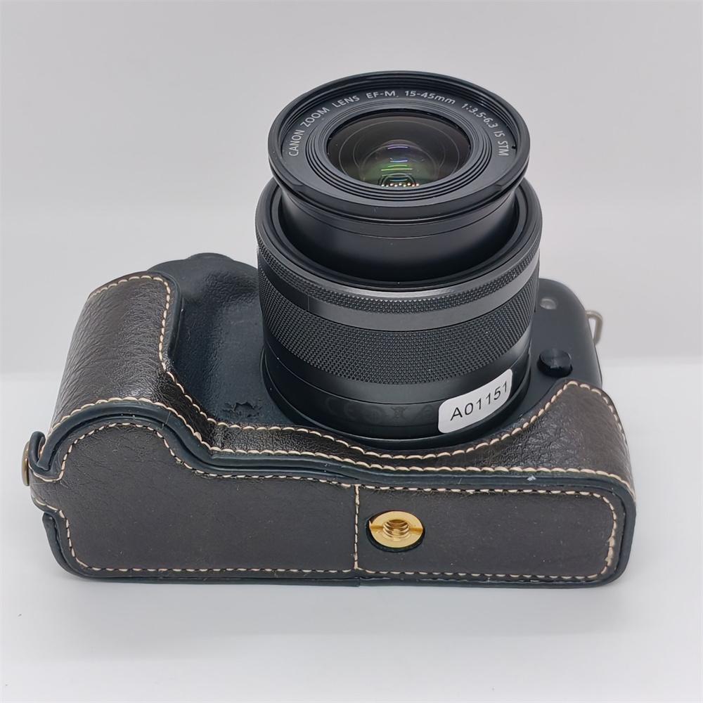 PU Leather Camera Half Case for Canon EOS M50 M50II M50 Mark II Battery Opening Bottom Cover