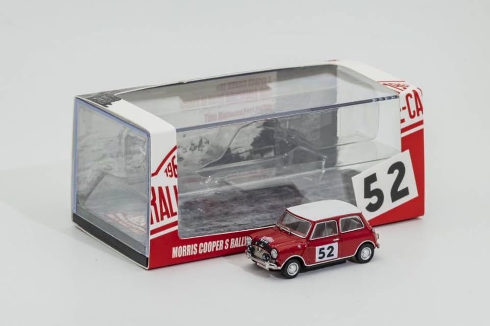 Gaincorp Products GCD 1/64 Mini Cooper - (RHD) -1965 Championship Car #52 Red Finished Model KS078-446