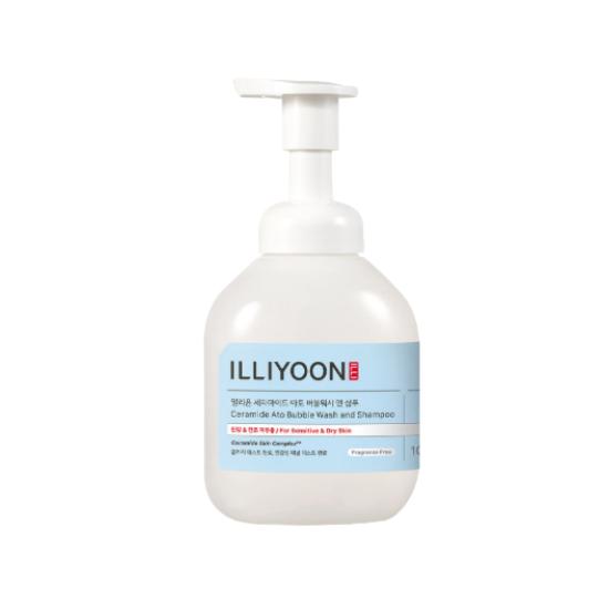 ILLIYOON Ceramide Ato Bubble Wash & Shampoo Top-to-Toe Mild Cleanser 400ml