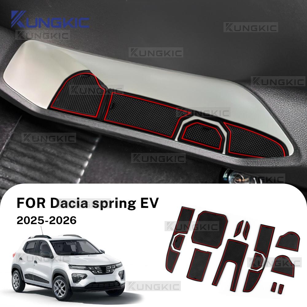 Anti-Slip Door Slot Mat for Dacia Spring Electric EV 2025-2027 – Latex Rubber Interior Protection