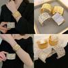 Hollow-out Irregular Wide Bracelet Irregular Dough Twists Retro Hand Ring Girls