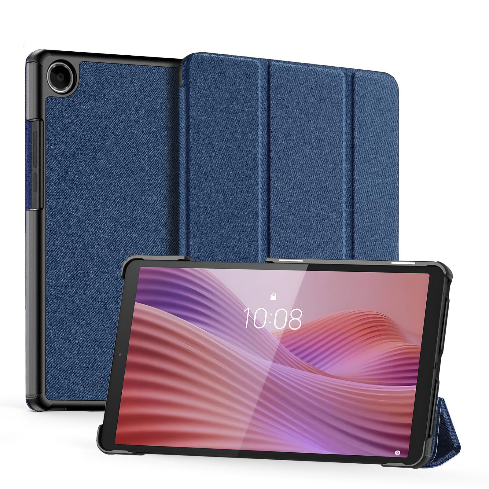 

Для Lenovo Tab K9 Чехол DUX DUCIS Серия Domo Складная подставка Трифолд Защитная обложка для планшета из ПУ кожи Blue