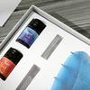 Glass Dip Signature Fountain Pen Faux Crystal Feather Design Writing Decor Set