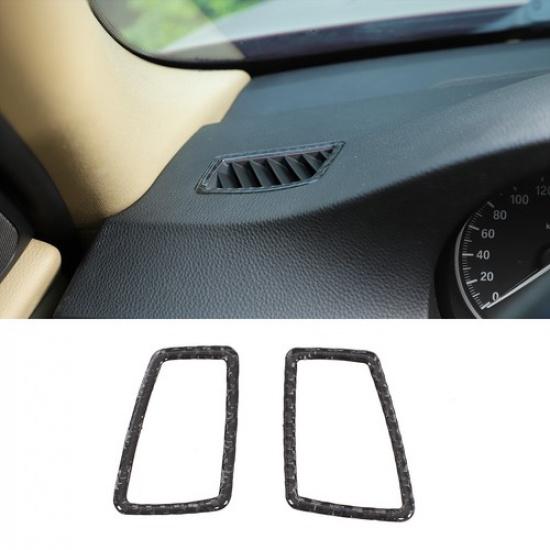 Soft Carbon Fiber Dashboard Side Air Vent Trim For BMW 3 Series E90 05-12