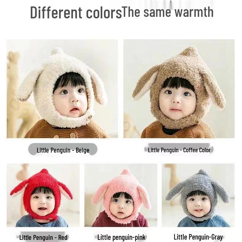 Unisex Baby Ear Protection Hat & Scarf Set: Cute Korean Style for Autumn/Winter