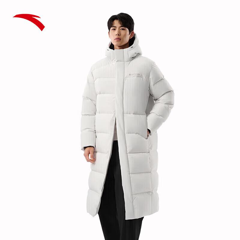 Anta Unisex Water-Repellent Long Down Puffer Jacket