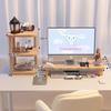 Miling Cloud-Shaped Solid Wood 3-Tier Desktop Monitor Stand