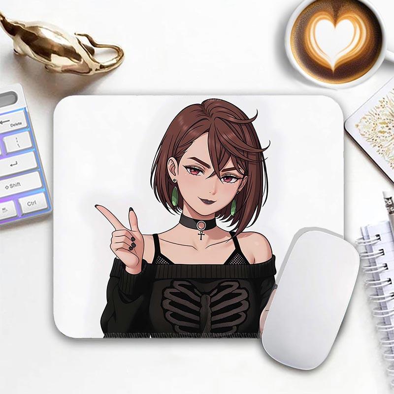 Sexy Anime Standard Mouse Pad Edge Stitched Small Mizuhara Chizuru R_Rent A Girlfriend Anime Mousepad Non-Slip Office Mousemats