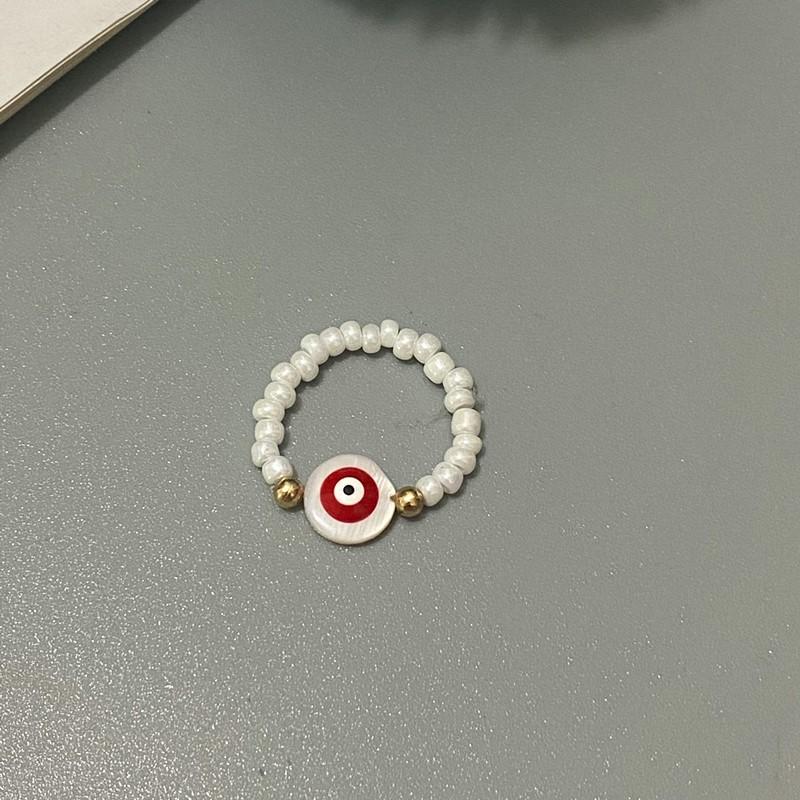 

Fashion Shell Love Heart Star Moon Finger Rings For Women Girls White Glasses Beaded Ring Wedding Party Zircon Gift Wholesale
