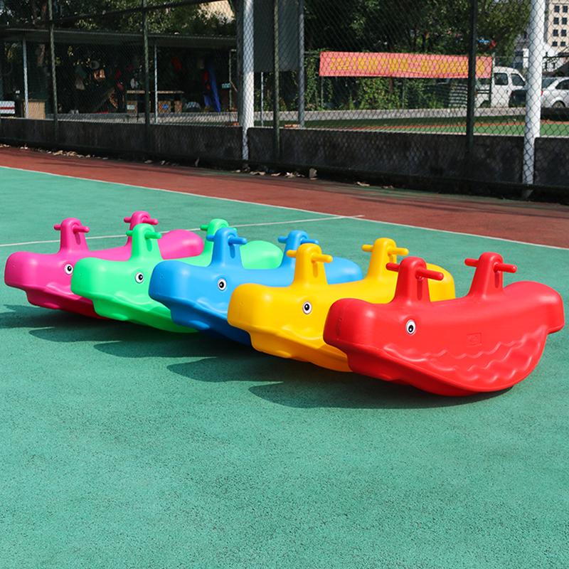 Thickened Plastic Animal Kindergarten See-Saw Children's Play Equipment Home Use Large Size Double Person See-Saw for Kids