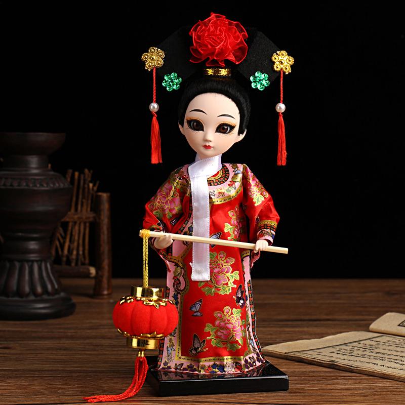 Creative Chinese Doll Ancient-style Dolls of the Qing Dynasty Twelve Golden Hair Handicrafts of Dream of Red Mansions Best Gift