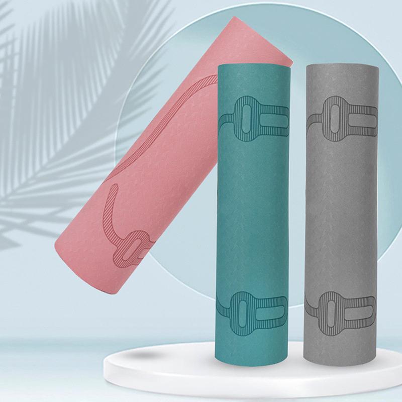 6mm Springseilmatte Anti-Lärm Springseilmatte Bodenmatten Übung Stoßdämpfung Yogamatte Tpe Springmatte Fitnesspad