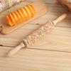 1PC Embossing Engraved Rolling Pin Baking Tool Cookie Fondant Cake Dough Roller Patterned Rolling Pin Kitchen Accessories