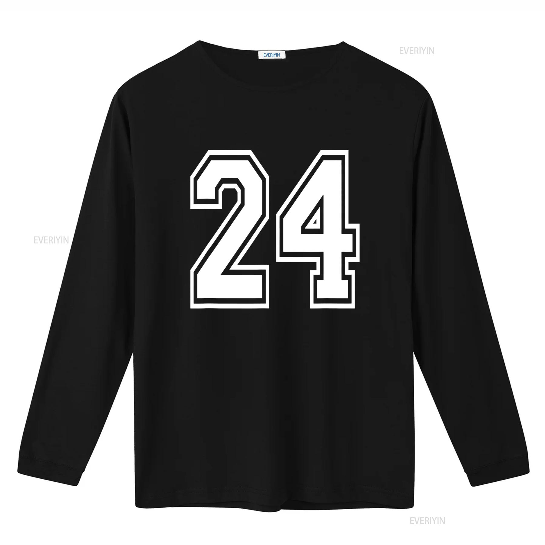 ZheXiong TEE Nummer 24 T-shirt Verjaardag Varsity Sportteam Jersey vintage Gewassen Unisex streetwear designer kleding Casual mode 3XL