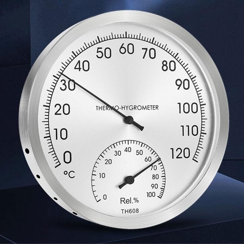 Mini Indoor Thermometer Hygrometer Analog 2 in 1 Temperature Humidity Monitor Gauge for Home Room Outdoor Offices
