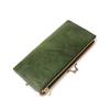 Retro Women Wallet Solid Color Multi Functional Long Wallet Vintage Clutch Coin Purse Women's Card Holder Zipper Wallet