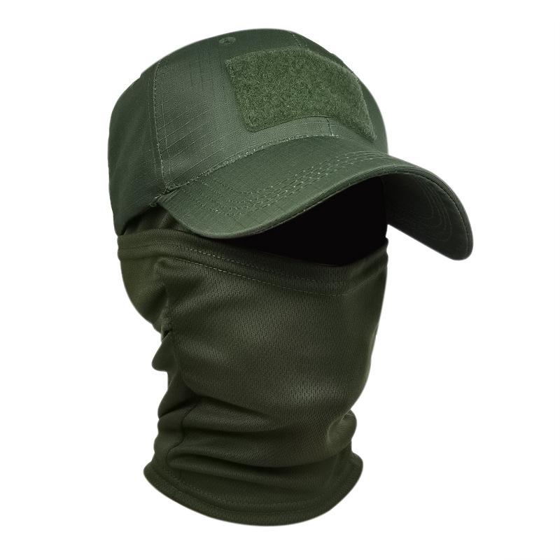 Grenzüberschreitende Camouflage-Baseballkappe mit Maske für Outdoor, Jagd, Angeln, Sonnenschutz und taktischen Einsatz
