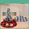 Unique Red Black And Black White Checkered Mini Christmas Tree Skirt For Holiday Style