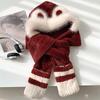 Cold-Proof Warm Able Plush Hat, Hat, Scarf, Gloves And Earmuffs Four-In-One, Winter Thickened Ear Protection Cycling