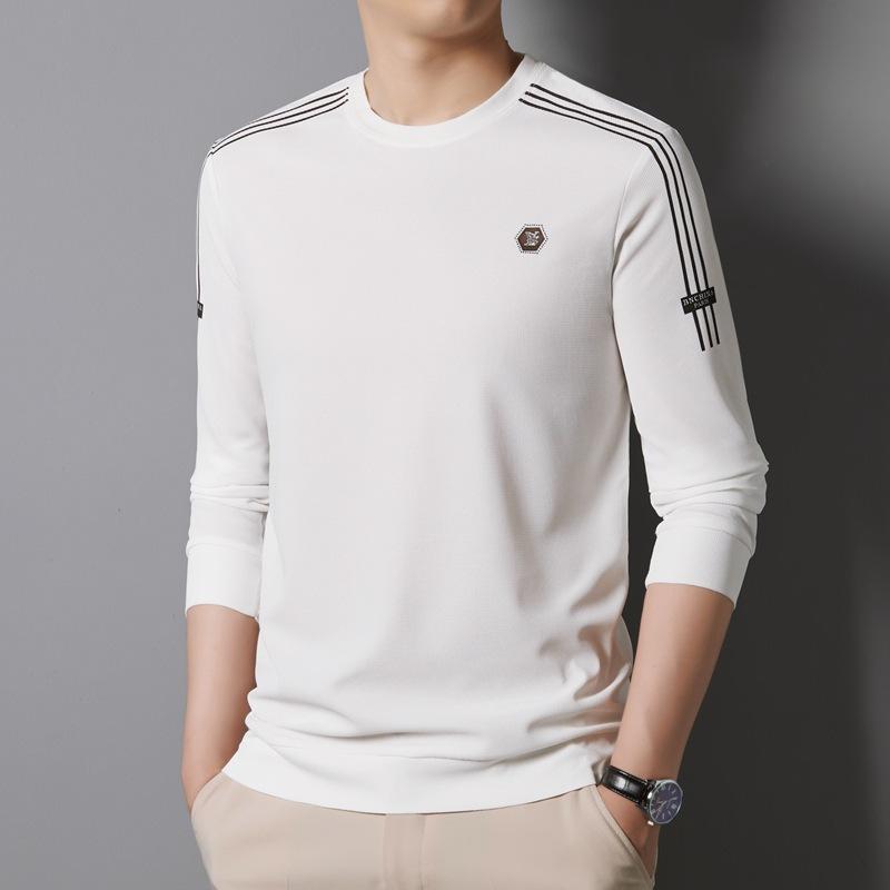 Hanorac pentru bărbați Toamnă Nou Tricou pulover cu gât rotund Modă pentru bărbați Versatil Casual Cămașă de bază