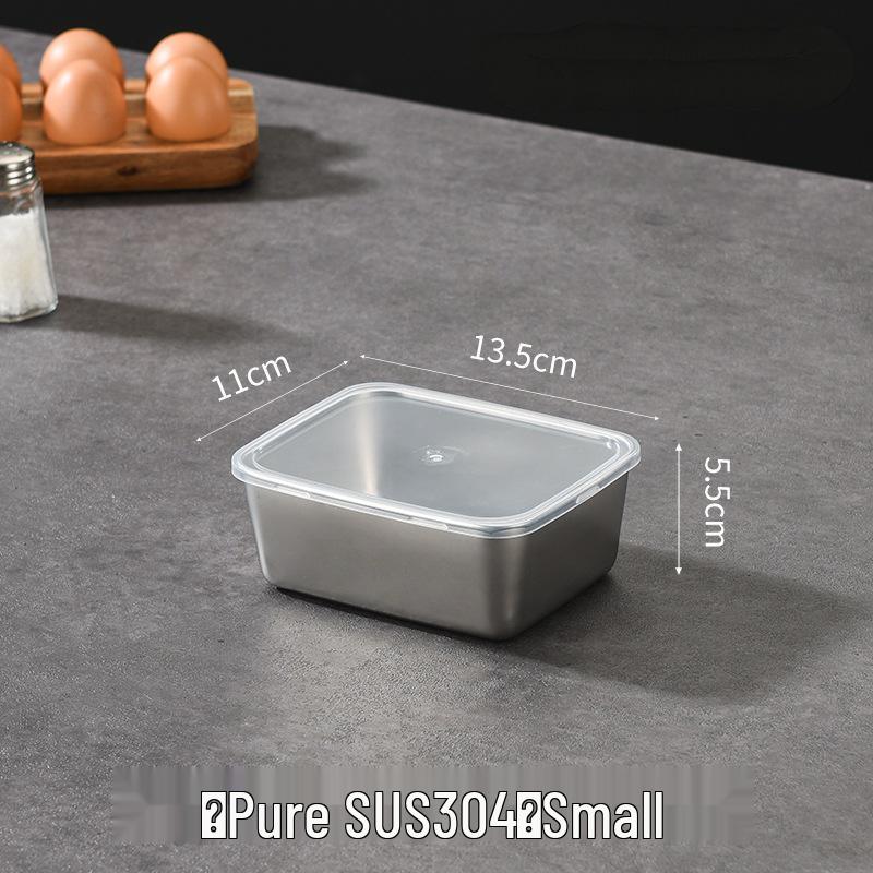 

Контейнер для сохранения свежести и вкуса из нержавеющей стали 304 с крышкой для быстрой заморозки - герметичный контейнер для хранения продуктов в холодильнике и морозильной камере