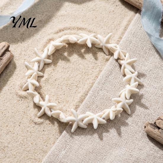 Bohemian Style Vacation Gift Summer Beach Bracelet, Sea Shell Turtle Braided Handmade Woven Boho Coastal Jewelry String Wristband, Adjustable Stretch