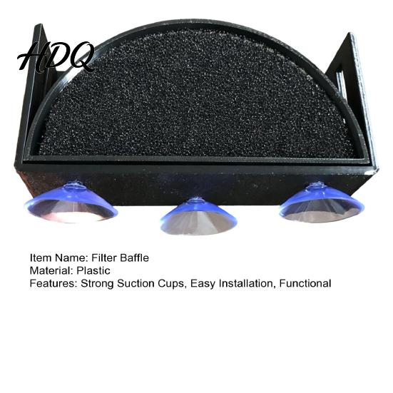 Adjustable Filter Baffle for Aquarium with Suction Cups Fish Tank Accessory Flow Controller Helps Low Accessory Maintain A Calm Water Surface
